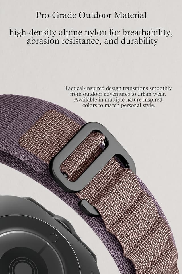 Detalle de Cinturino nylon Apple Watch 49 mm