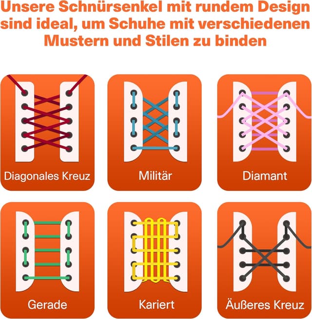 Thumbnail 6 de TBOC Schnürsenkel Rund Schuhbänder 90–140 cm