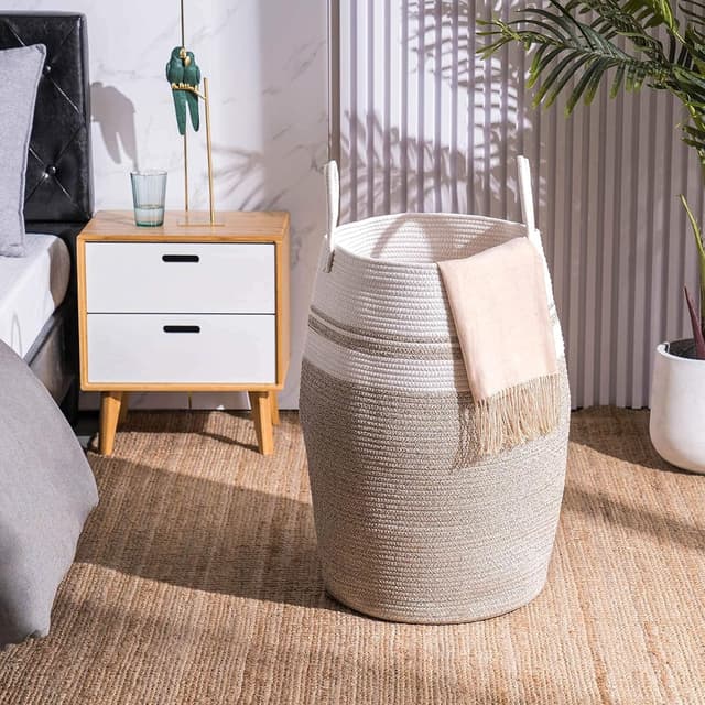 Detalle de YOUDENOVA Cotton Rope Basket 58L