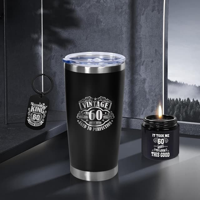 Thumbnail 2 de AYGE 60th Birthday Gifts 20 oz Tumbler Set