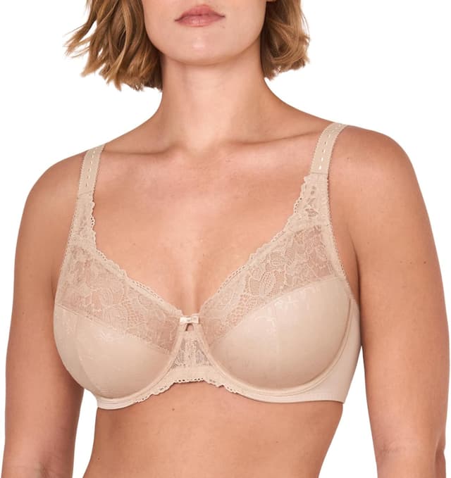 Detalle de Delimira Women’s Beauty Lace Non-Padded Minimiser Underwired Full Figure Bra