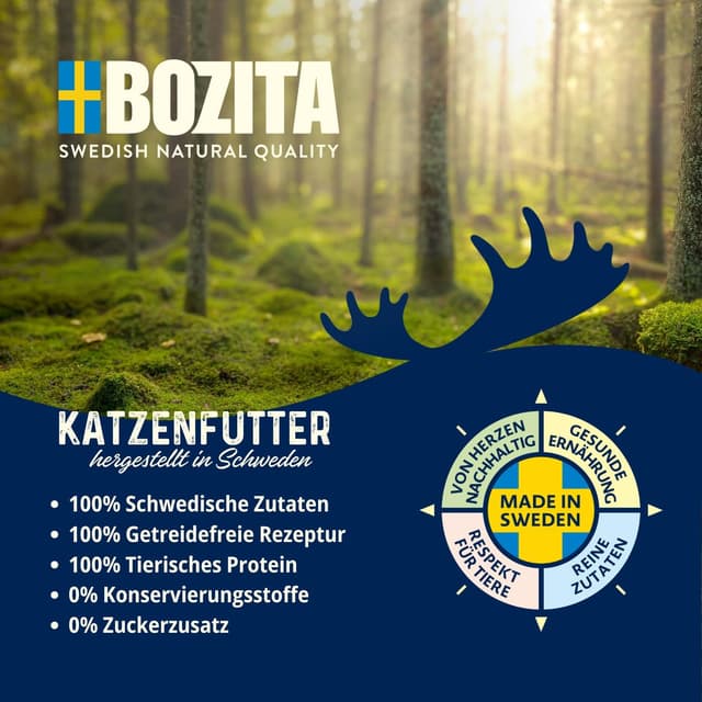 Detalle de Bozita Tetra Nassfutter mit Pute in Gelee (6×370 g) – getreidefrei & zuckerfrei