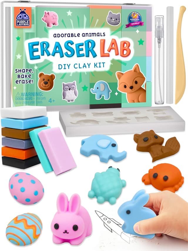 Detalle de Novelty Animal Eraser DIY kit for kids
