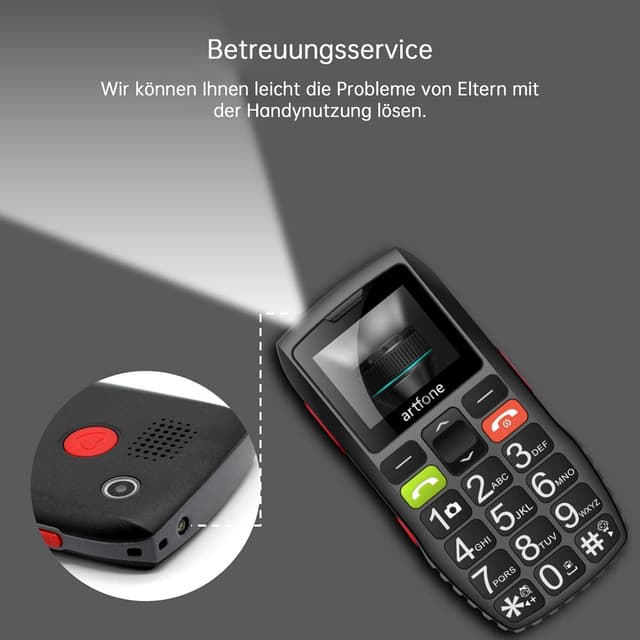Thumbnail 4 de artfone C1 Seniorenhandy mit 1400 mAh Akku
