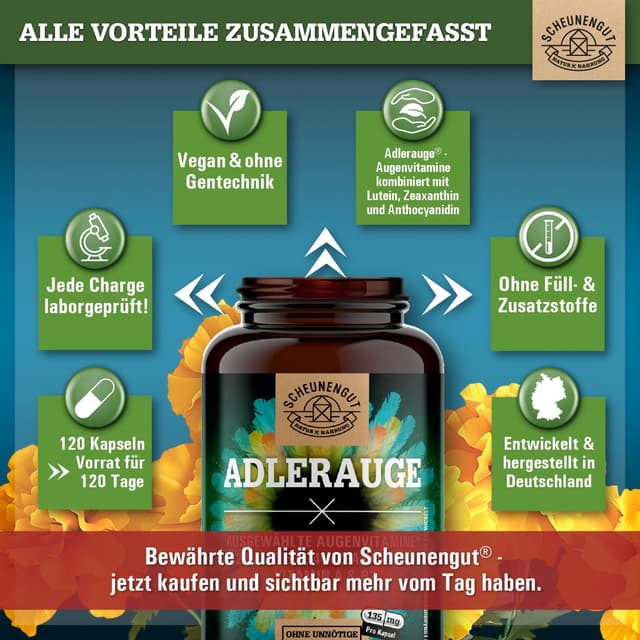 Thumbnail 5 de ADLERAUGE® Augenvitamine 120 Kapseln
