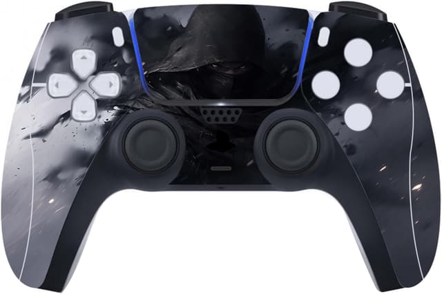 Detalle de playvital Full Set Skin Decal for PS5 Digital Edition (Shadow Assassin) – console, controller & more