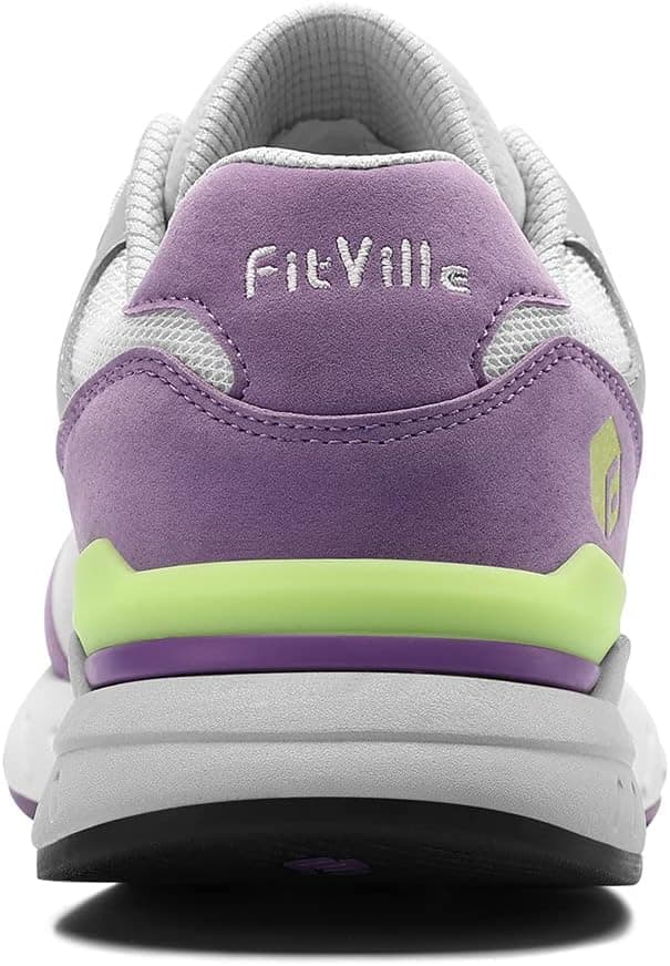 Detalle 2 de FitVille Women’s Extra Wide Fit Trainers – Comfortable Walking & Running Shoes for Plantar Fasciitis & Flat Feet