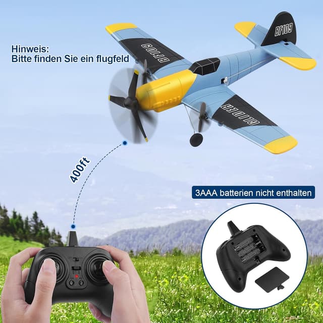 Detalle 2 de Henakmsl BF109 RC Flugzeug 3-Kanal