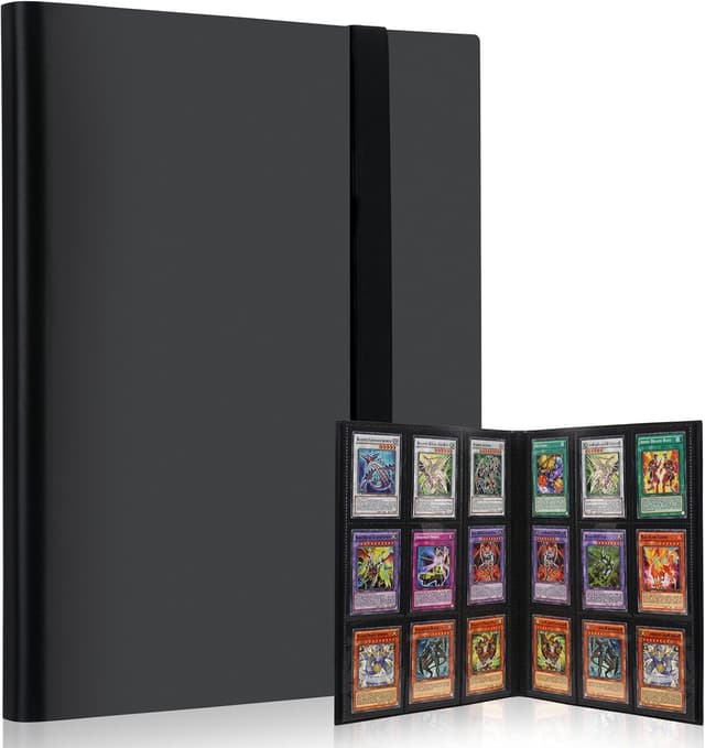 Detalle de Lictin 9-Pocket Trading Card Album (396 pockets) – black card binder for trading card games