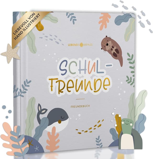 Detalle de Lebenskompass Freundebuch Schule Ocean