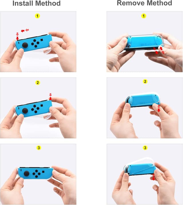 Detalle de FYOUNG Schutzhülle mit Displayschutzfolie & Thumb Grips für Nintendo Switch (2017)