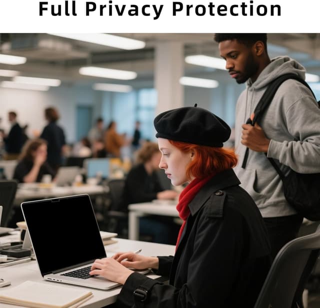 Detalle de ZOEGAA 360° Magnetic MacBook Air 13.6-inch Privacy Screen (2022–2024) with Blue Light Blocking