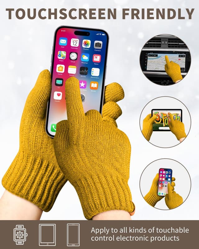 Thumbnail 3 de ARFNKIM Winter Thermal Touchscreen Gloves — Fleece Lining