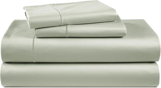 Detalle de Lane Linen 100% Egyptian Cotton California King Bed Sheet Set (16" Deep Pocket) — Mineral
