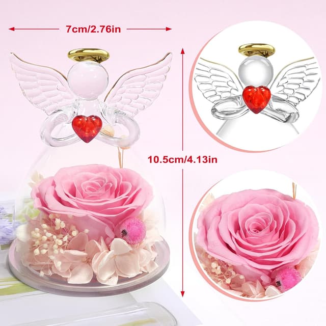 Thumbnail 2 de Miofula Ewige Rose Schutzengel Geschenk