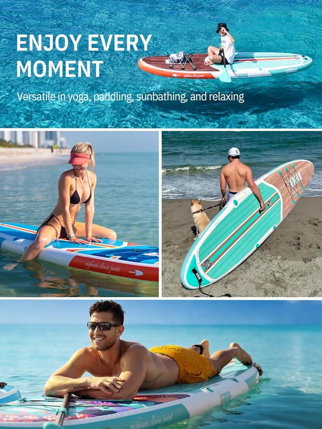 Thumbnail 6 de Niphean Stand-up-Board 320 cm mit Sitz und Zubehör, Tragkraft bis 200 kg – SUP für 2 Personen