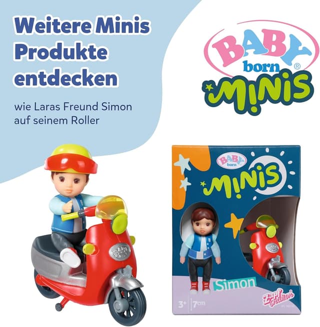 Thumbnail 6 de Baby born Minis Pferdeanhänger-Spielset mit Mini-Puppe Lara, Traktor, Anhänger & Pferd (ab 3 Jahren)