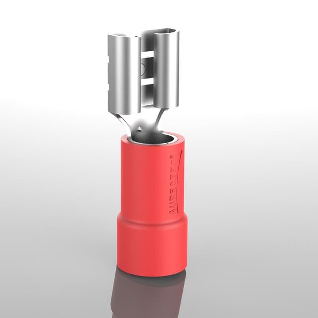 Detalle 2 de AUPROTEC set 50 capicorda connettore femmina rosso 0,5–1,5 mm² in PVC (crimp) 2,8 mm