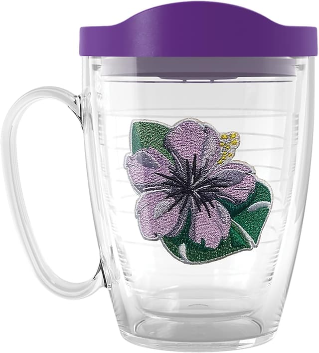 Imagen de Tervis Tropical Hibiscus 16oz Double-Walled Insulated Travel Tumbler Mug with Handle (Made in USA) en OfertitasTOP