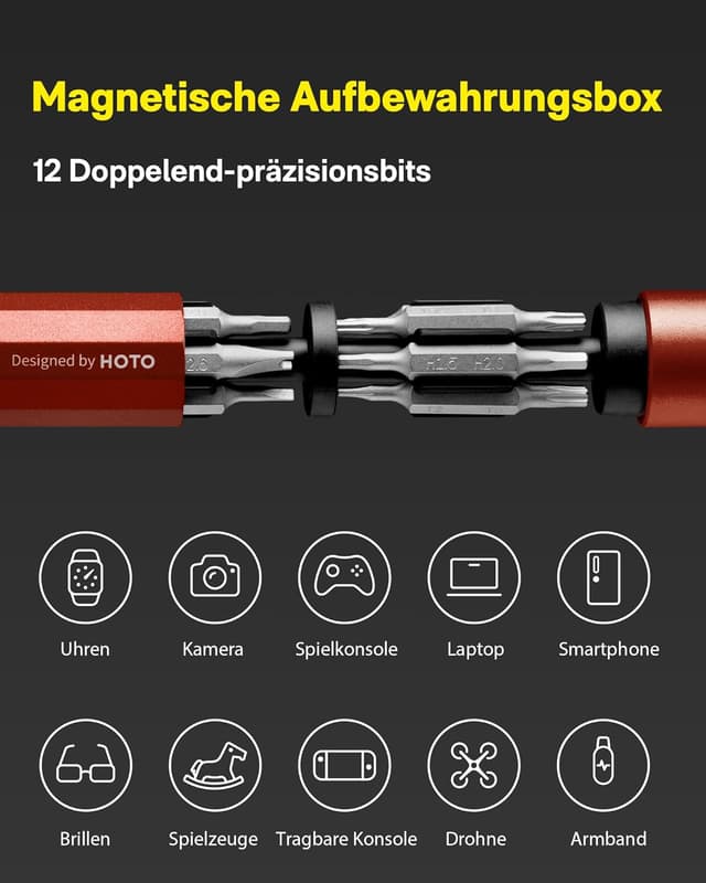 Detalle de HOTO 24-in-1 Schraubendreher Set 60 g
