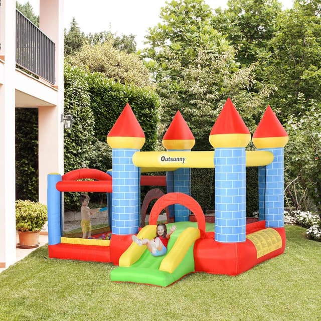 Detalle de Château gonflable Outsunny 350 W