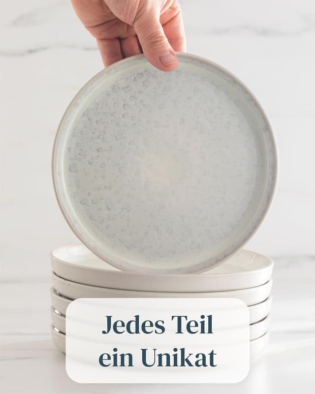 Thumbnail 6 de PURE LIVING INTERIOR DESIGN Ibiza Steingut Geschirrset 48 tlg