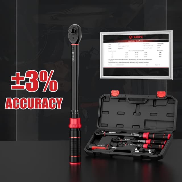 Detalle de VANPO Drehmomentschlüssel Set 1–220 Nm