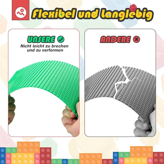 Detalle de HUIZDQ 12 Stück Grundplatten 25,5 cm 🧩