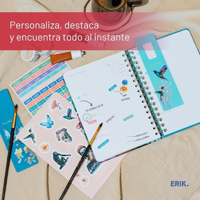 Thumbnail 4 de Agenda escolar 2025-2026 Grupo Erik Frida Kahlo A5 Semana Vista de curso 2025-2026