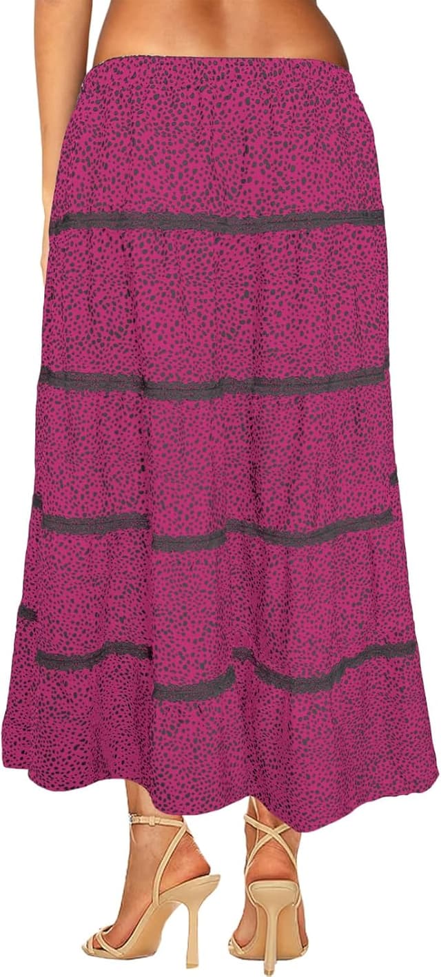 Thumbnail 2 de SEBOWEL Damen Rock Maxirock Blumen