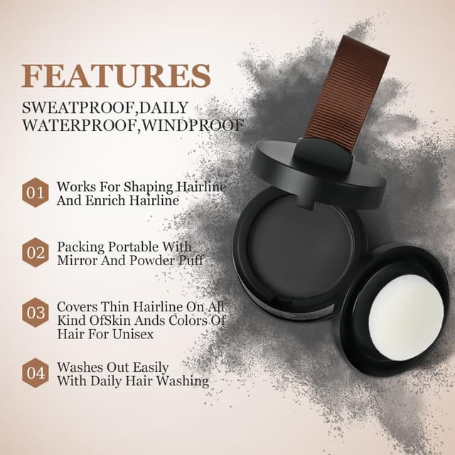 Detalle 2 de Ansatzpuder für Haaransatz Ausbessern 💇♀