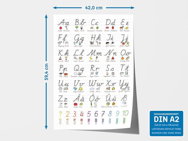 Thumbnail 6 de Schulausgangsschrift Poster DIN A2 Lernen