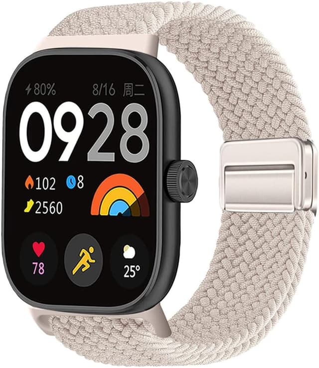 Detalle de FYISWHO Magnetic Watch Strap for Redmi Watch 4/5 and Xiaomi Smart Band 8 Pro/9 Pro (nylon sport band)