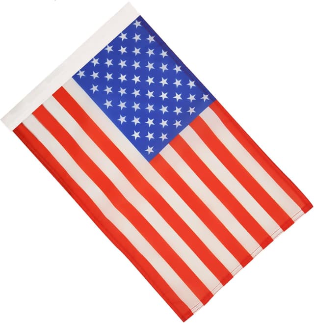 Detalle 2 de Bandiera Stati Uniti USA 45x30 cm con foro in tessuto di poliestere 100D