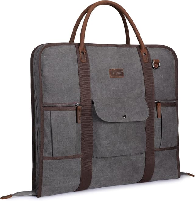 Detalle de S-Zone sac à main pour voyage d’affaires en toile et cuir, homme & femme