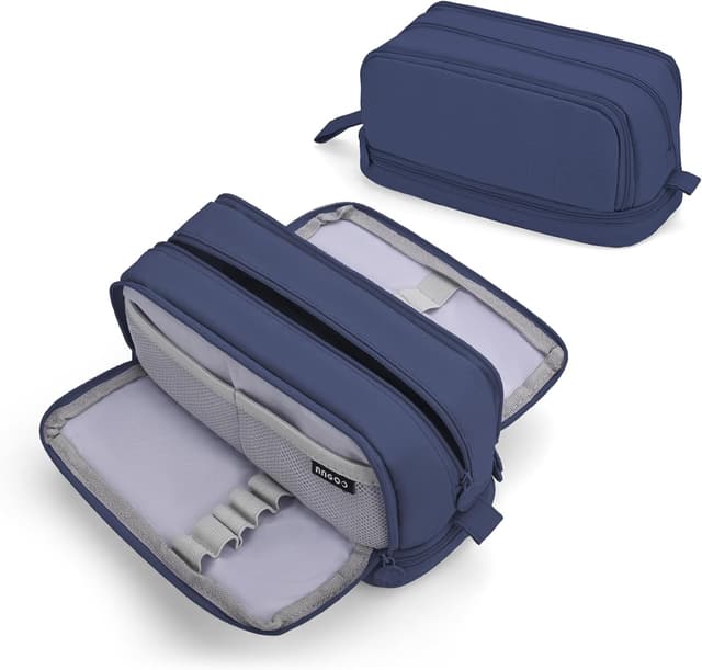 Detalle de Sciphylia astuccio grande con 4 scomparti e chiusura in metallo, per bambini e studenti