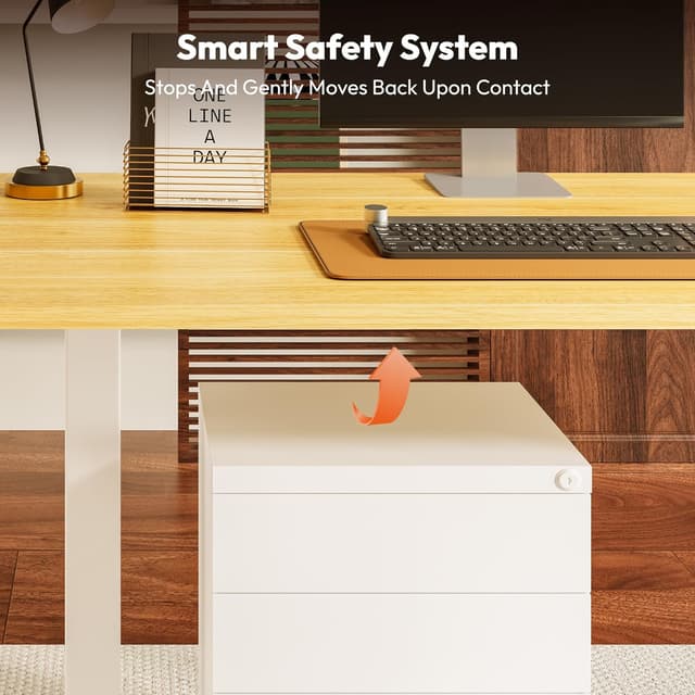 Detalle de Electric standing desk 73.5 to 118cm