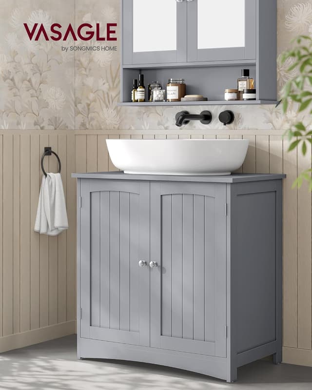 Detalle 2 de VASAGLE Mobile Sottolavabo 40 x 70 x 70 cm