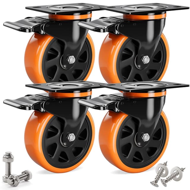 Detalle de Ruote per mobili 75 mm con freni, 360°