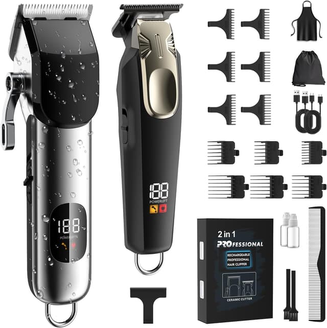 Detalle de Cordless PKBD hair clippers with 22 accessories