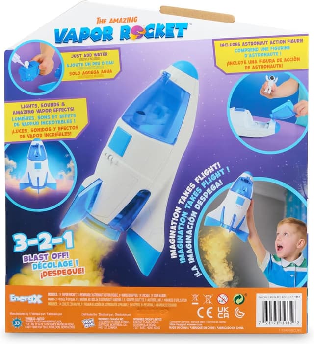 Thumbnail 5 de EnergX Amazing Vapor Rocket with Astronaut Toy 🚀