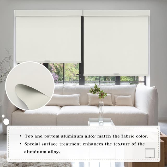 Thumbnail 1 de SUNOFF Cordless Blackout Roller Shades 27.5"