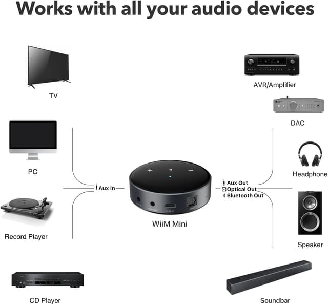 Detalle de WiiM Mini AirPlay 2 Wireless Audio Streamer