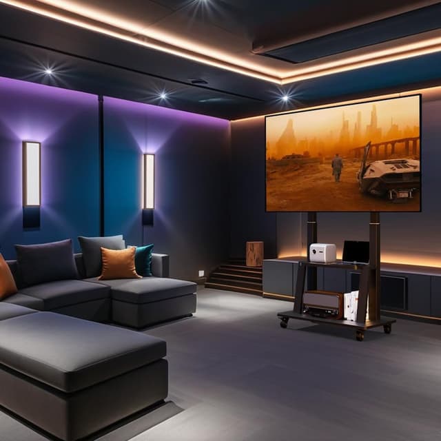 Detalle 2 de Duiliuu TV-Ständer Rollbar für 42–100 Zoll