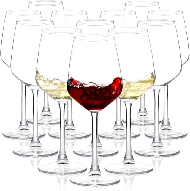 Detalle de SHYRC Wine Glasses Set 12oz 🍷