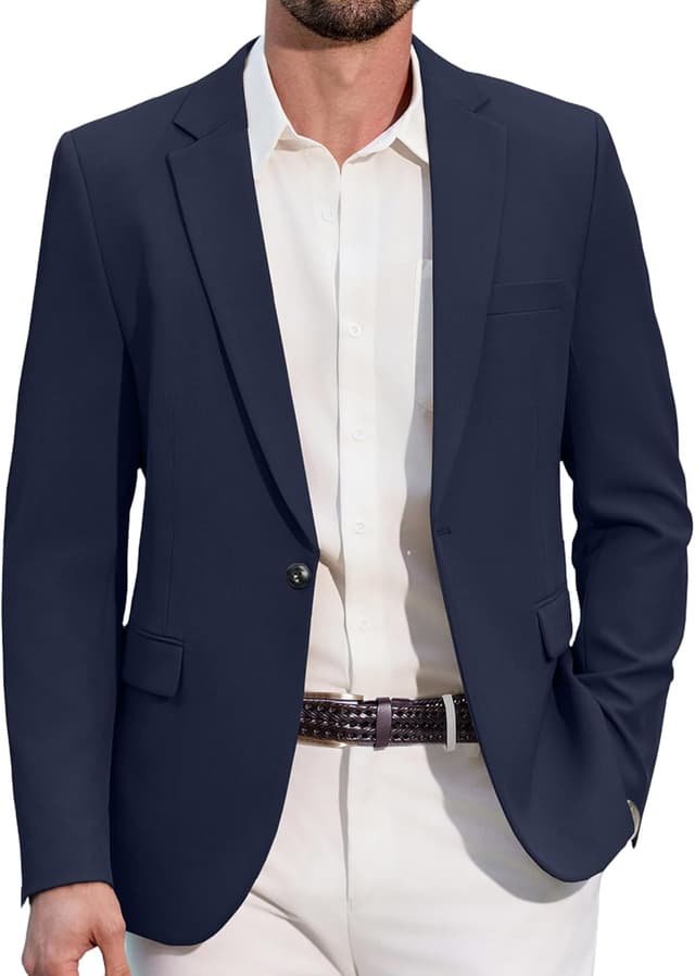 Thumbnail 6 de COOFANDY Blazer homme décontracté 1 bouton 👔