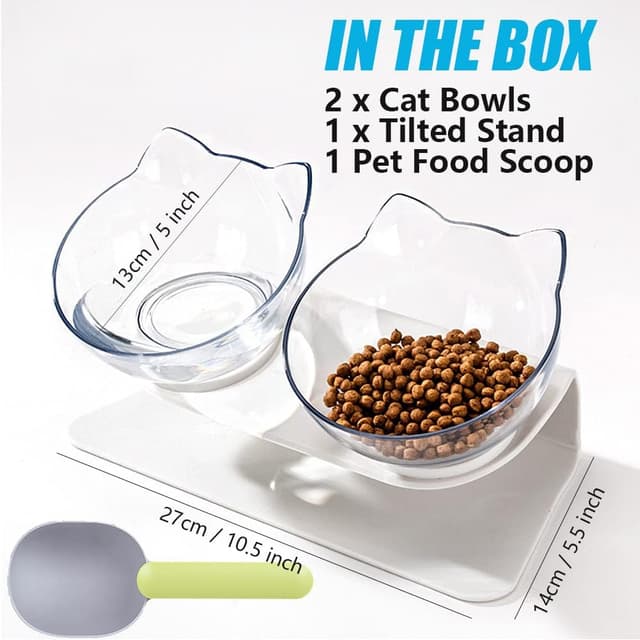 Detalle 2 de Raised Cat Bowl with Stand 15° Tilt