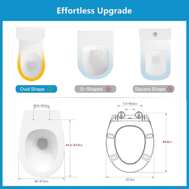 Thumbnail 6 de YEAUPE PRO Abattant WC universel forme O blanc avec frein de chute et softclose, capacité jusqu’à 150 kg