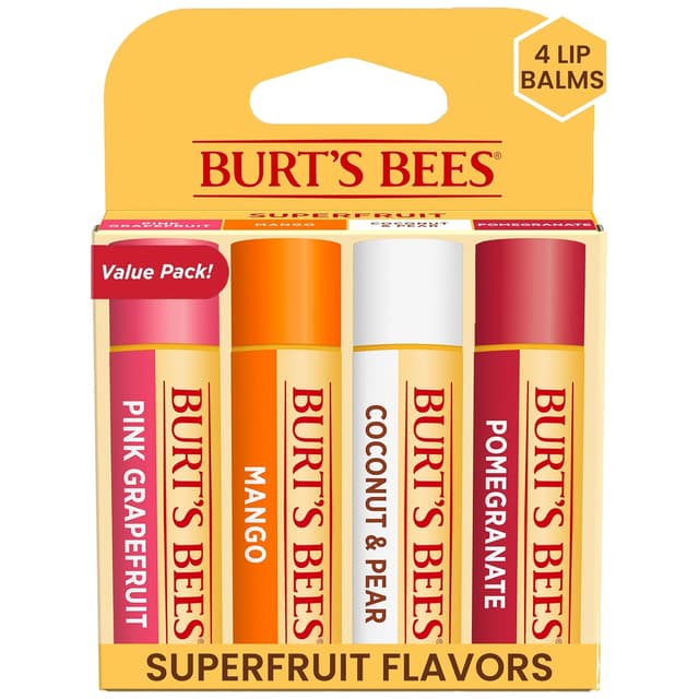 Detalle de Burt's Bees Lip Balm 4-Pack 0.15 oz