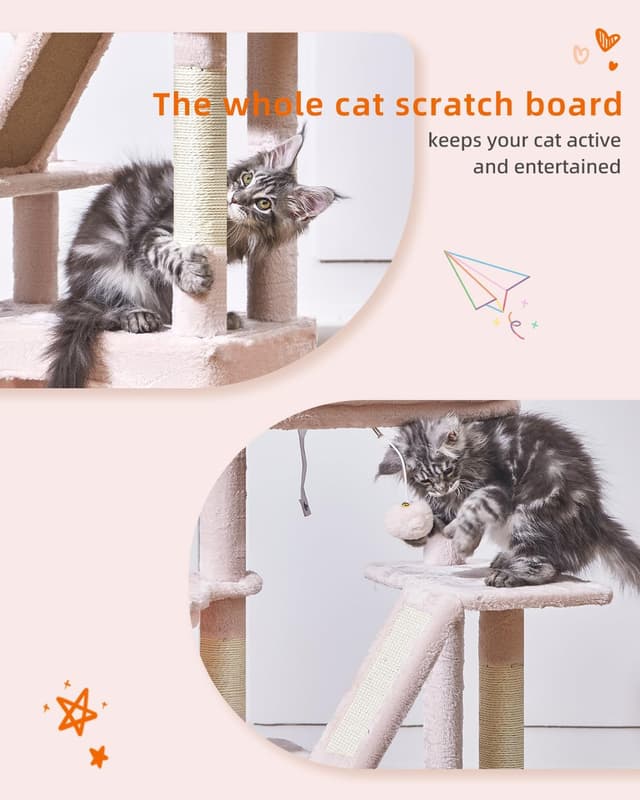 Detalle 2 de Taoqimiao cat tree 98cm